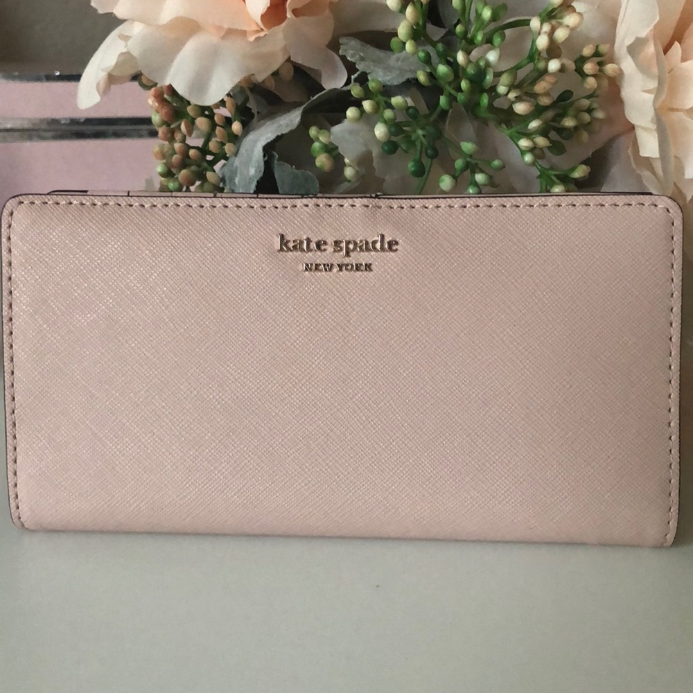 Kate spade large slim bifold wallet